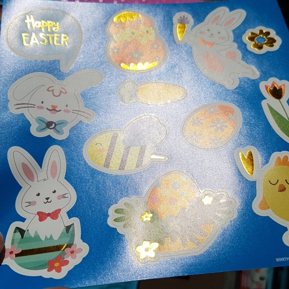 3/15$ 162 pcs Happy Easter Stickers (12 pages) - Picture 12 of 14